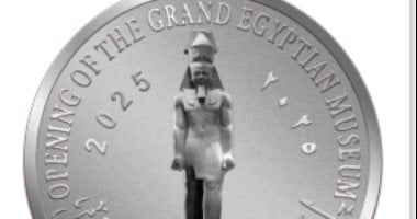 عملات تذكارية من الذهب والفضة توثق معالم المتحف المصري الكبير