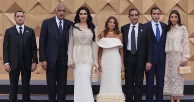 ظهور عائلة هشام طلعت مصطفى في حفل افتتاح المتحف المصري الكبير