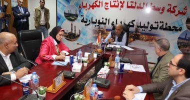 وزير الكهرباء يقوم بجولة تفقدية في محطة توليد النوبارية بالبحيرة