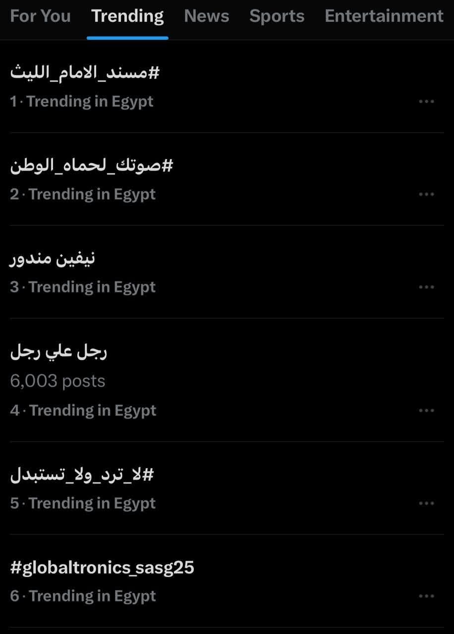 الوسم يتصدر إكس