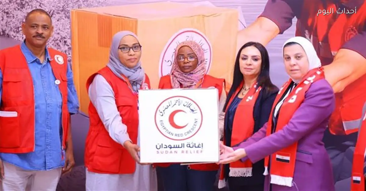 التضامن تطلق أول قافلة إغاثة برية إلى السودان بوزن 70 طنًا