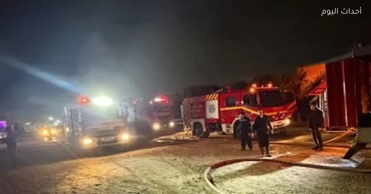 السيطرة على حريق في مخزن قطع غيار سيارات بالقطامية دون إصابات
