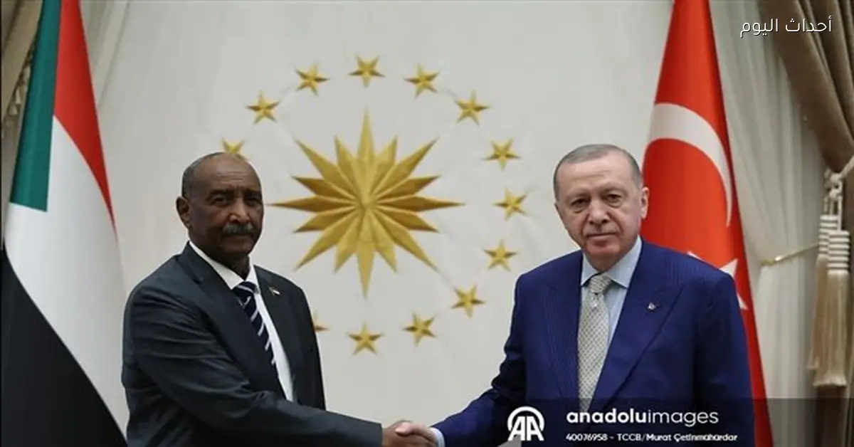 أردوغان يستقبل البرهان في تركيا