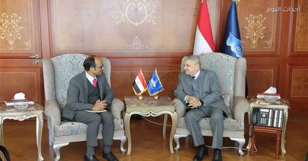 أسامة ربيع يلتقي ممثل الأمين العام للأمم المتحدة