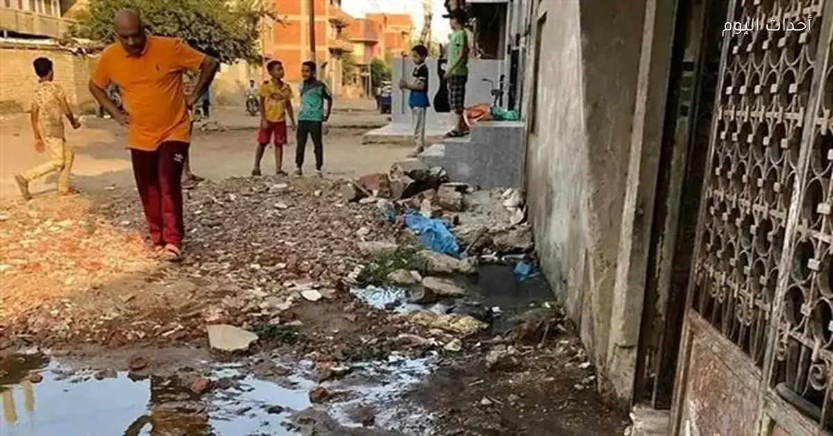أهالي عزبة الزناتي يعانون من أزمة الصرف الصحي والأمراض