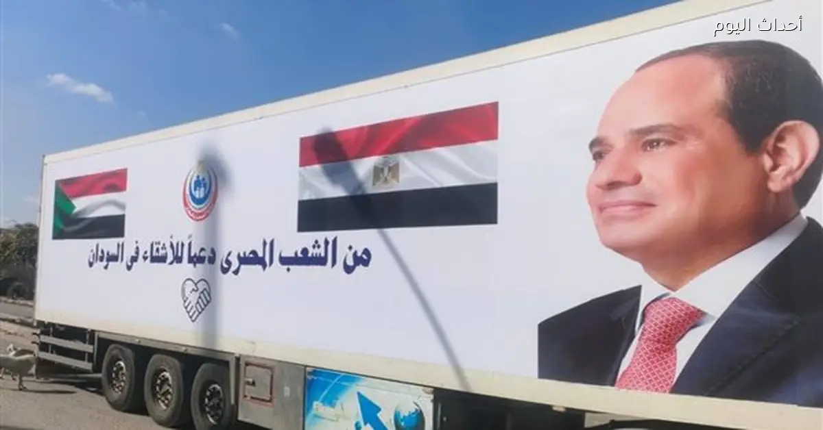 إرسال قافلة طبية إلى السودان تنفيذًا لتوجيهات القيادة السياسية