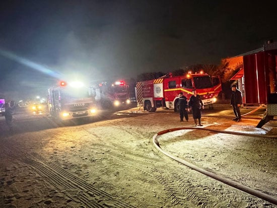 حريق مخزن فى القطامية (1)