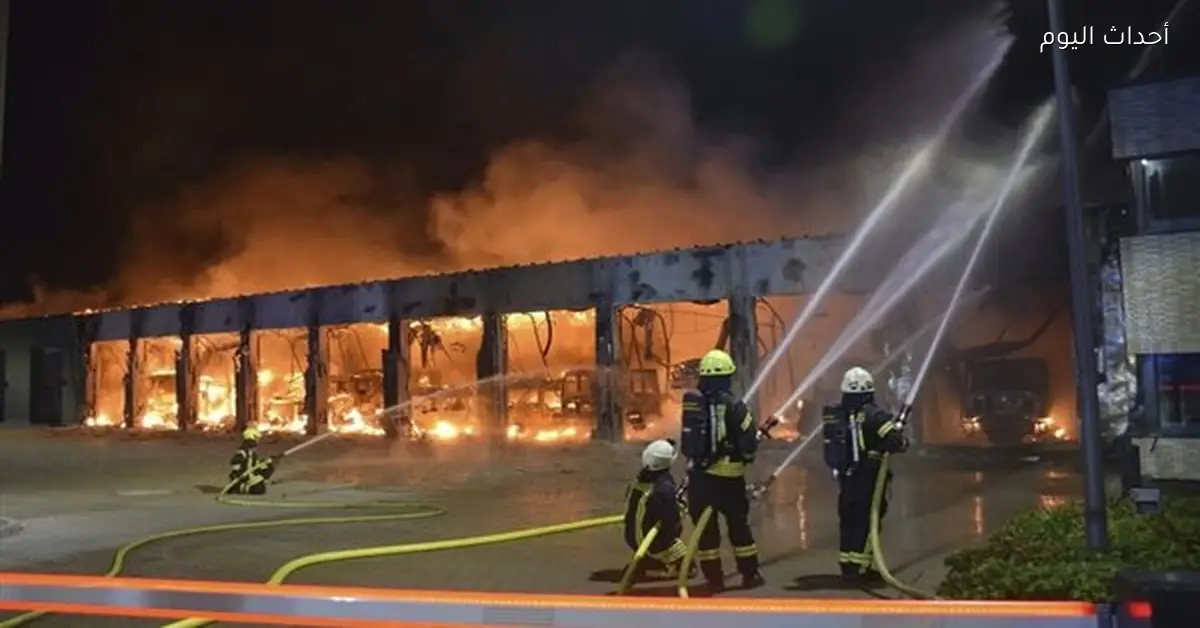 انفجار يسبب حريقًا في مصنع غرب ألمانيا