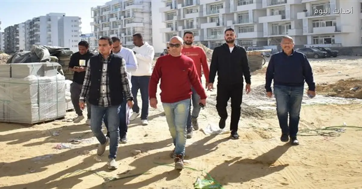 تسريع العمل بمزارين والحي اللاتيني في العلمين الجديدة