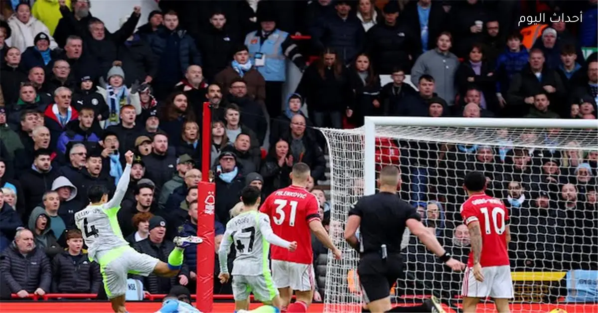 ريندرز يحرز هدف مانشستر سيتي الأول في شباك نوتينجهام بالدوري الإنجليزي