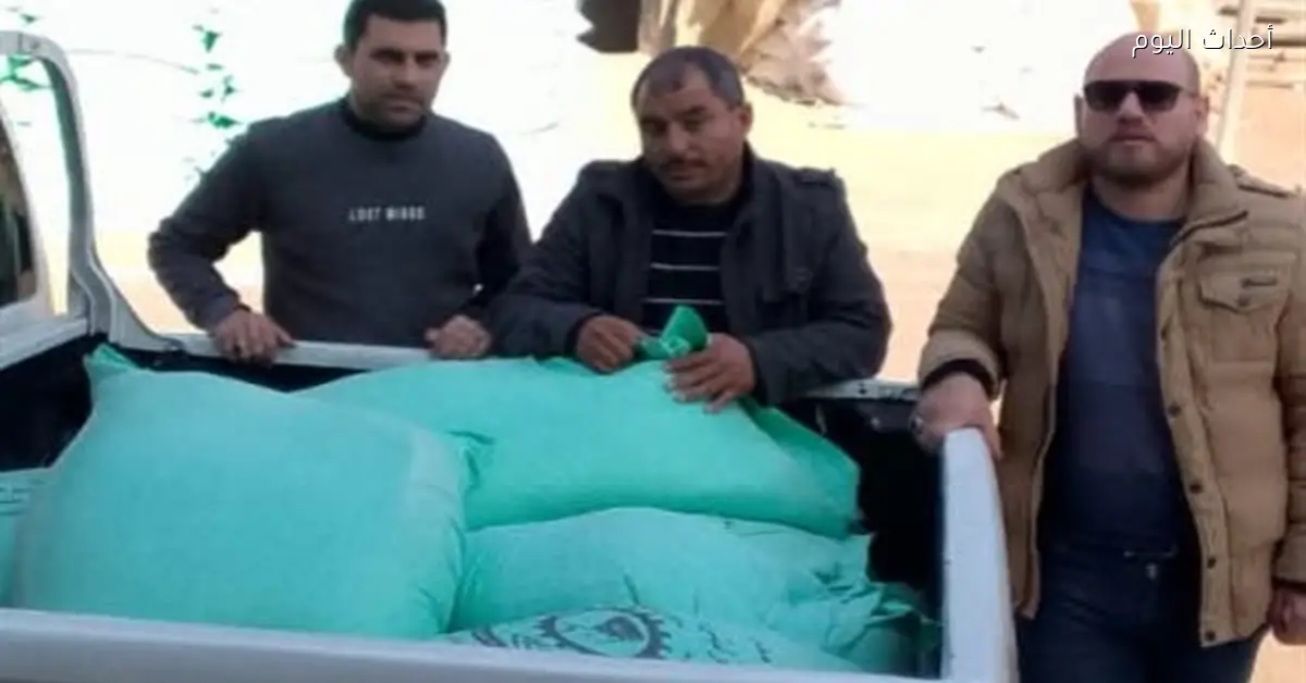 ضبط نصف طن دقيق مدعم قبل بيعه بالسوق السوداء ببني سويف