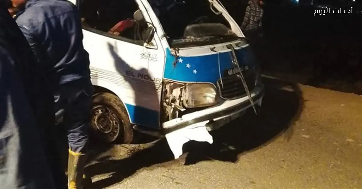 ضحايا حادث انقلاب ميكروباص في ترعة الشوينة بقنا