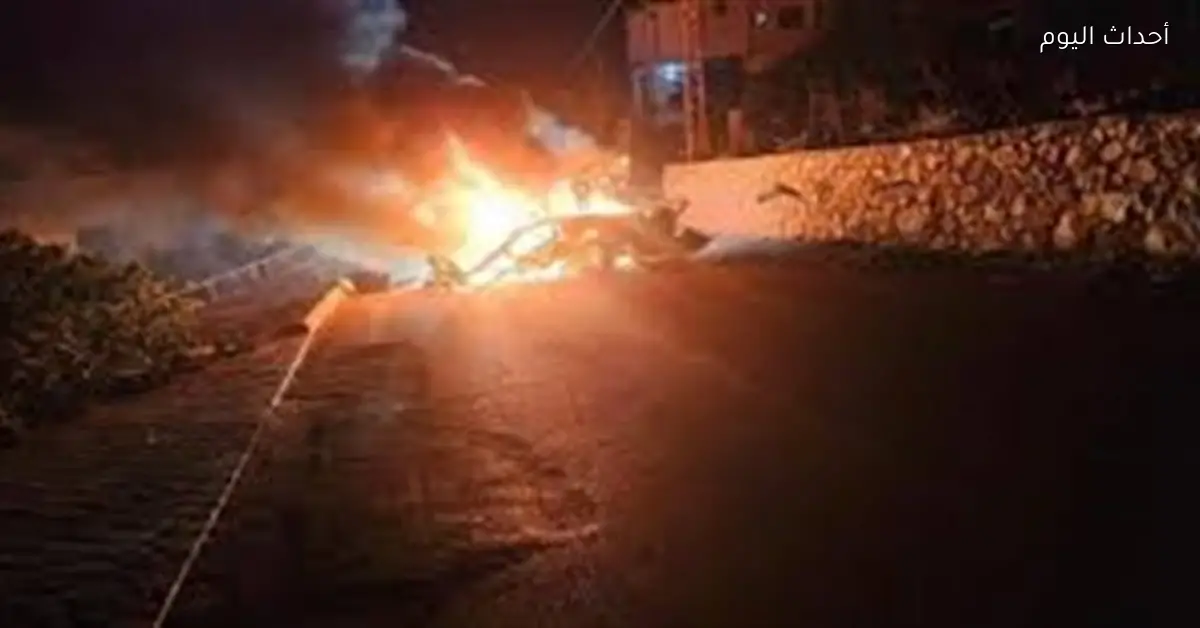 طيران الاحتلال يهاجم مركبة بيك آب في جنوب لبنان