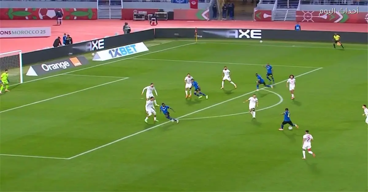 فيصل سلوم يسجل هدف التعادل لتنزانيا أمام تونس