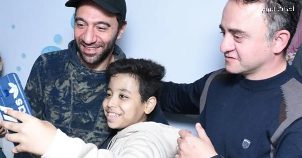 محمد سلام يزور مستشفى أطفال جامعة عين شمس ويقابل أطفال الثلاسيميا