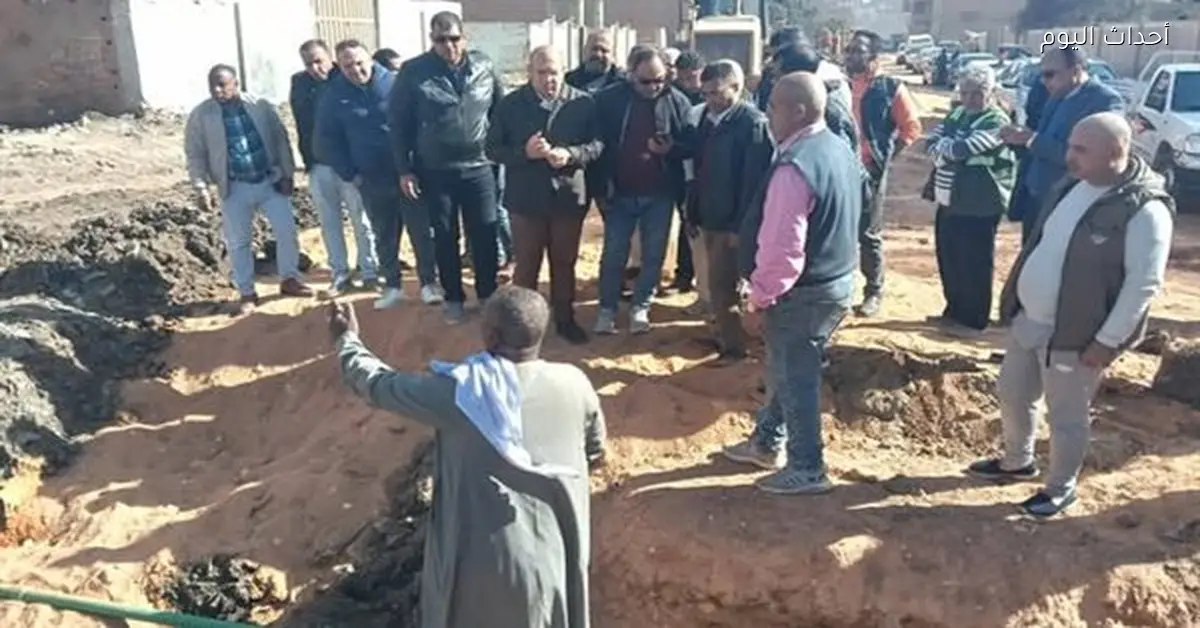 نائب محافظ الجيزة يزور طريق الحفرية لمتابعة أعمال التطوير