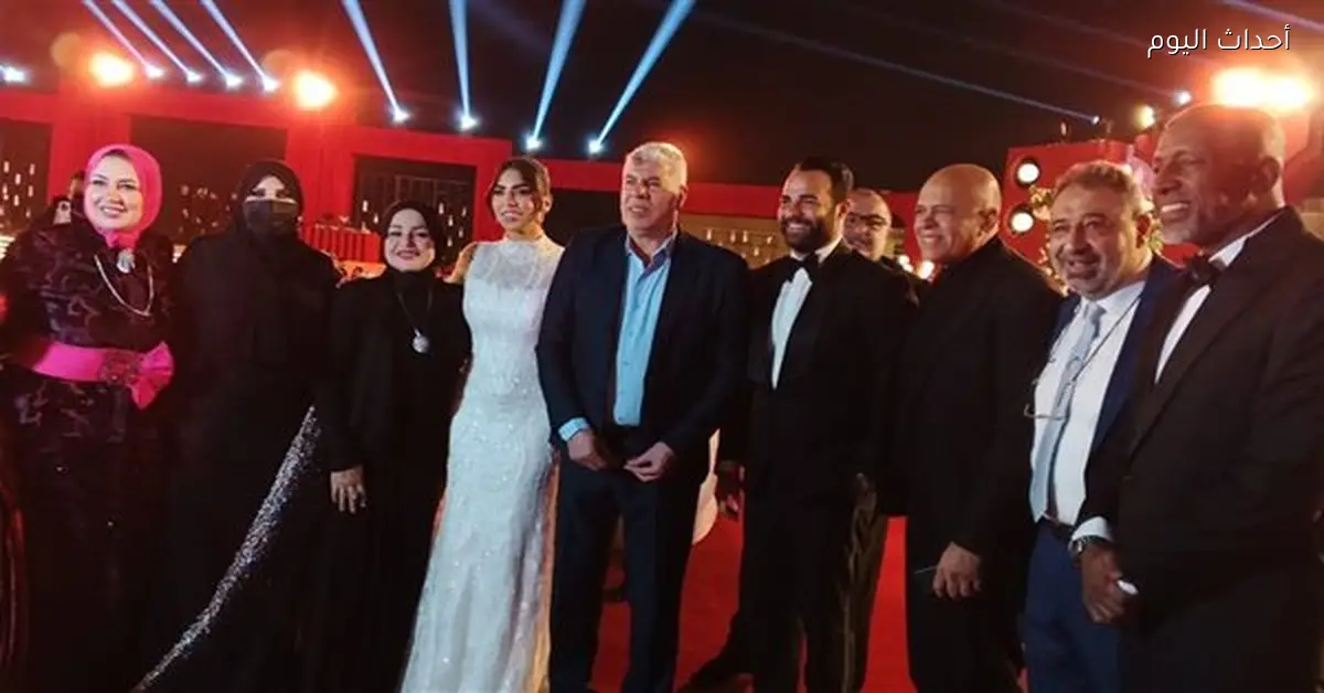 نجوم الفن والرياضة في حفل زفاف ابنة ربيع ياسين