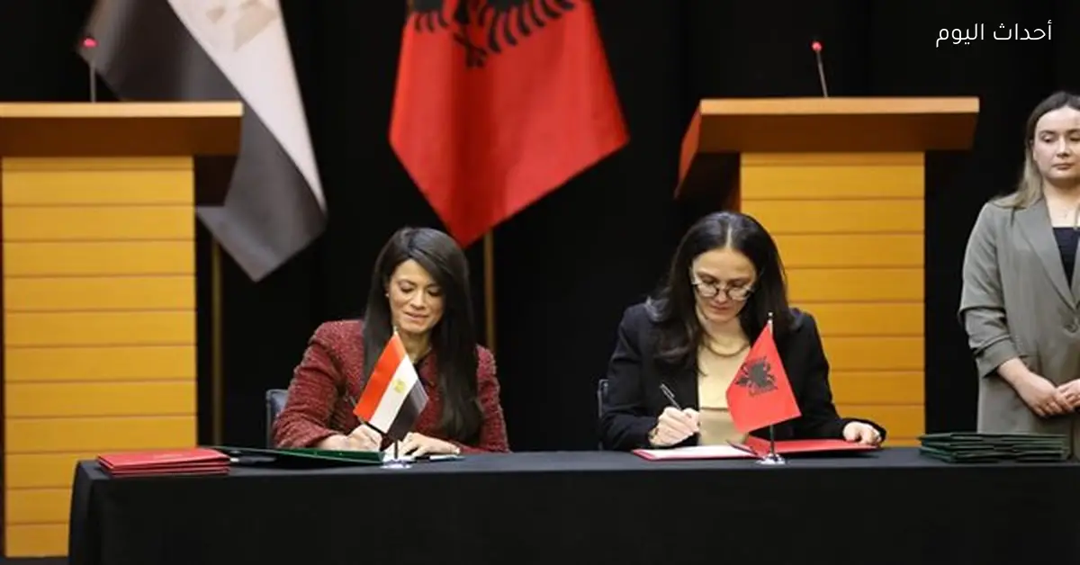 وزيرة التخطيط تلتقي نظيرتها الألبانية لإنهاء الدورة الأولى للجنة المشتركة