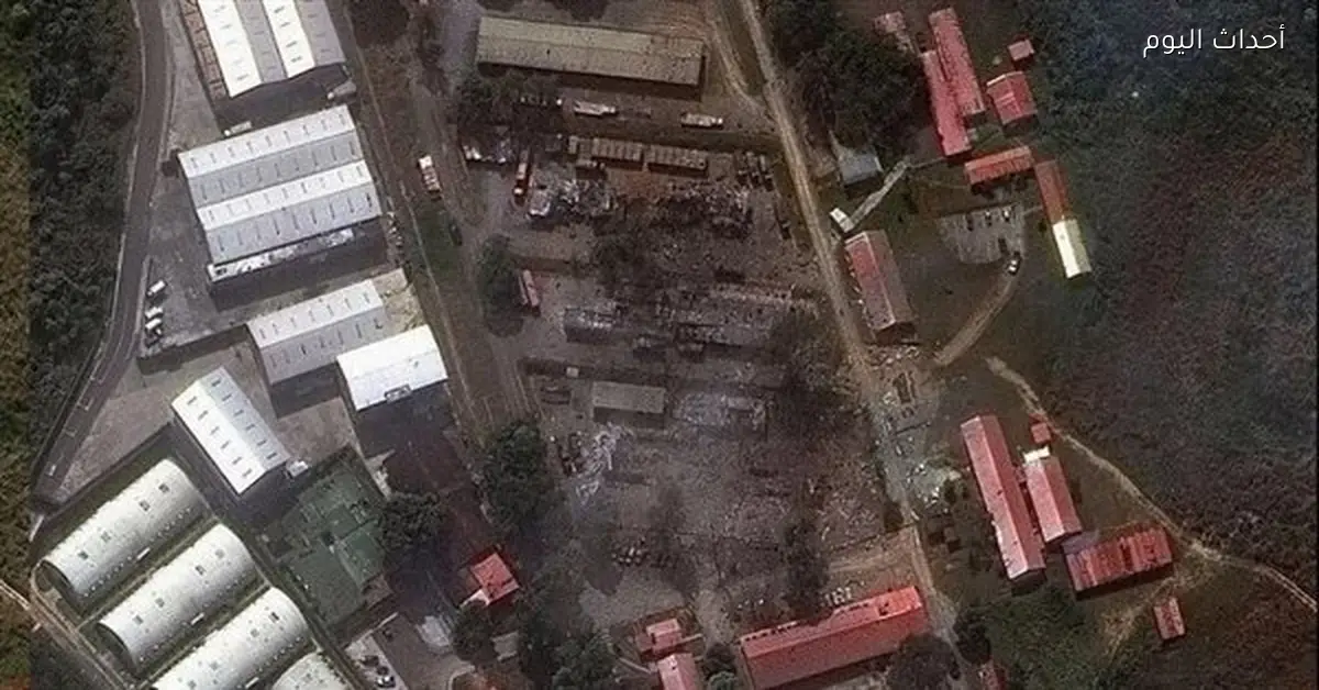 صور توضح آثار الضربات الأمريكية على مقر مادورو قبل اختطافه