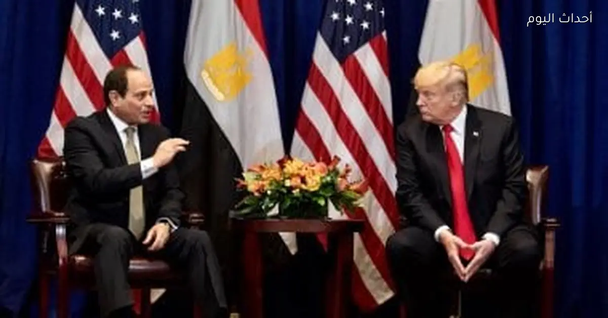 ترامب يشكر السيسي على جهوده لوقف إطلاق النار في غزة
