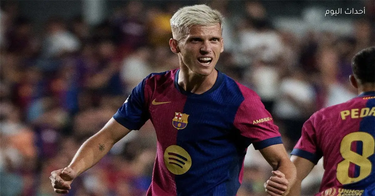 أولمو وليفاندوفسكي يسجلان هدفين لبرشلونة في مباراة إسبانيول