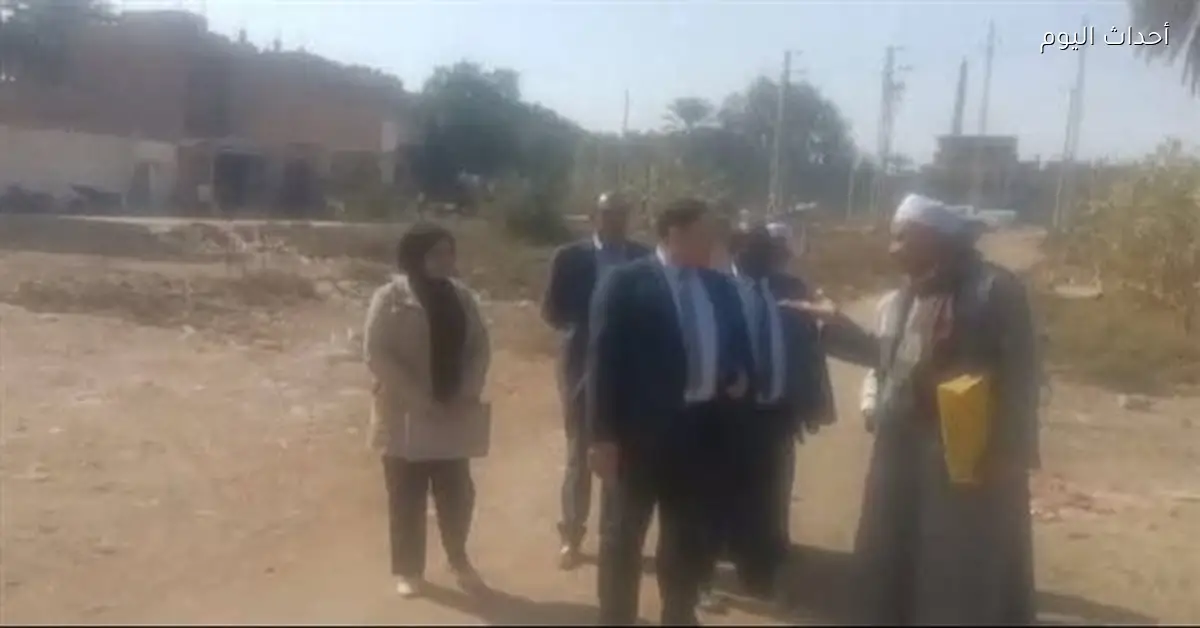 إزالة تعديات لحماية أراضي المدارس الجديدة بإسنا