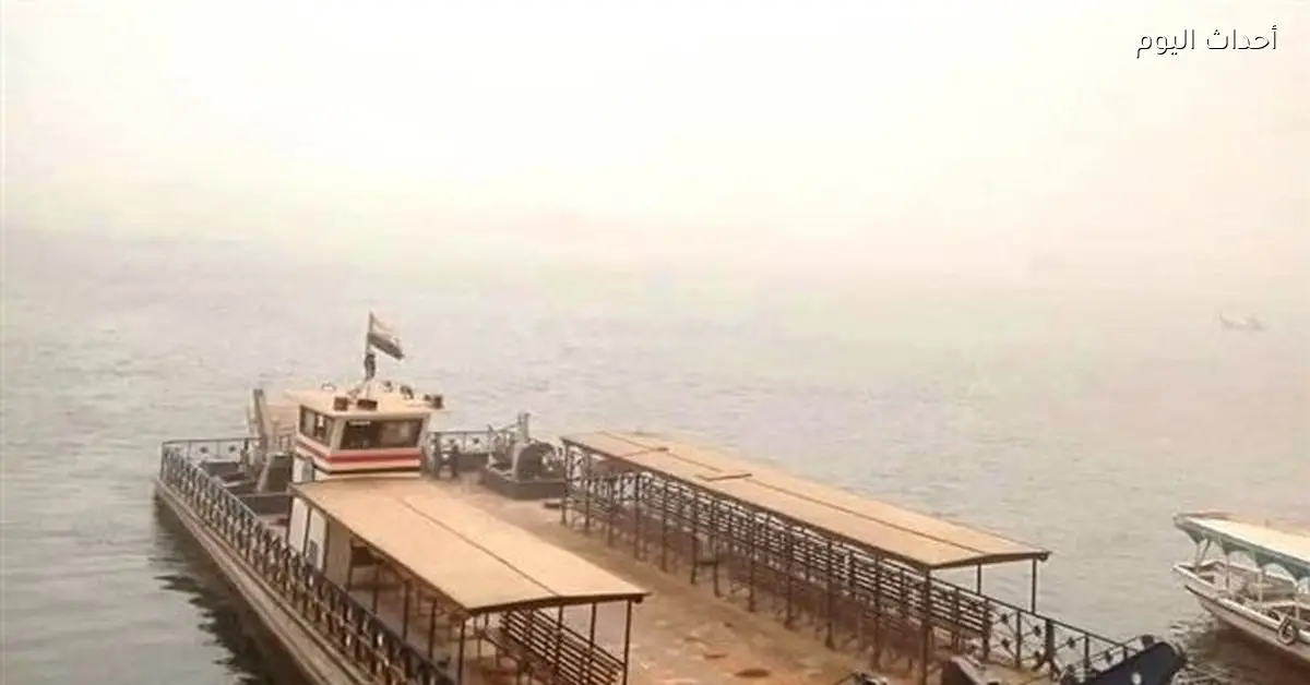 إغلاق مجرى النيل وبحيرة ناصر بسبب العاصفة بأسوان