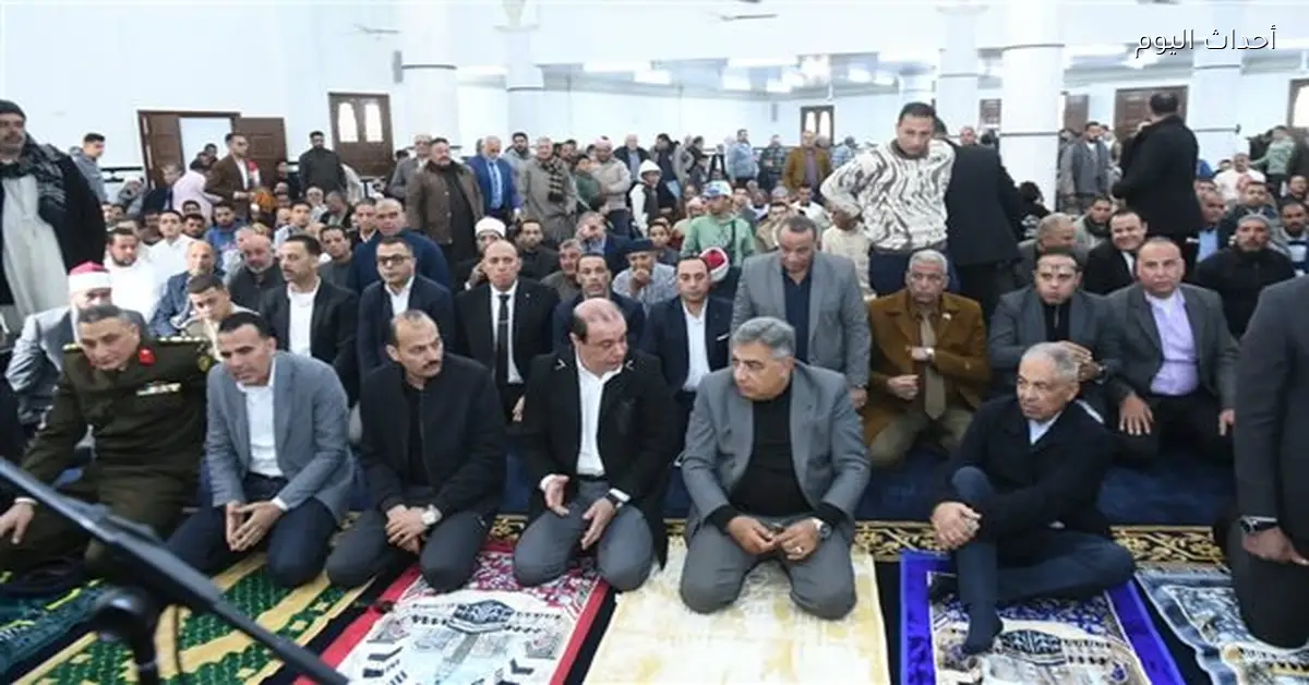 افتتاح مسجد النور بقرية المباحث بعد تجديده