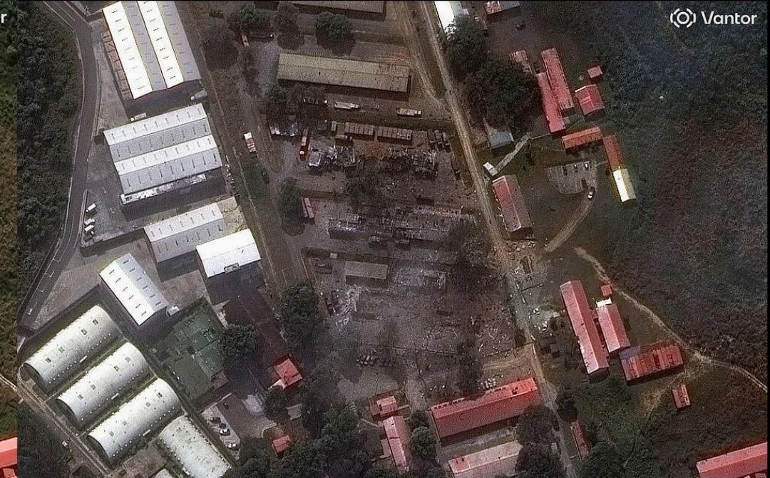 آثار الضربات الأمريكية على المقر الأخير لمادورو قبل اختطافه