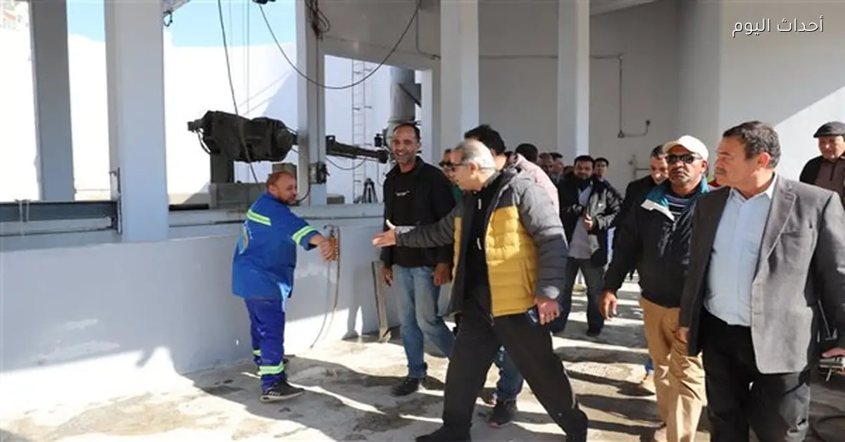 رئيس شركة الصرف الصحي بالإسكندرية يتفقد محطة رفع الرأس السوداء