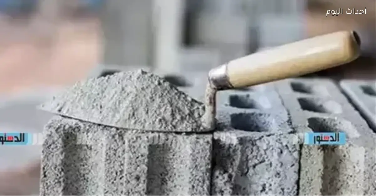 سعر طن الأسمنت في المحلات التجارية اليوم 11 يناير 2026