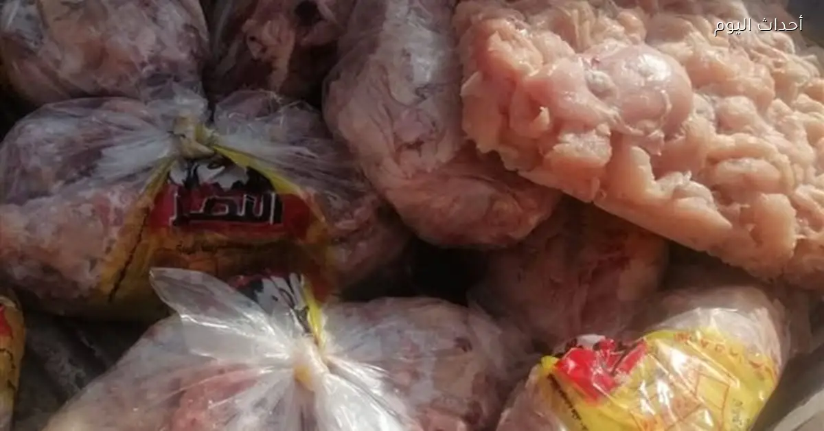 ضبط 186 كجم لحوم ودواجن فاسدة في بني سويف