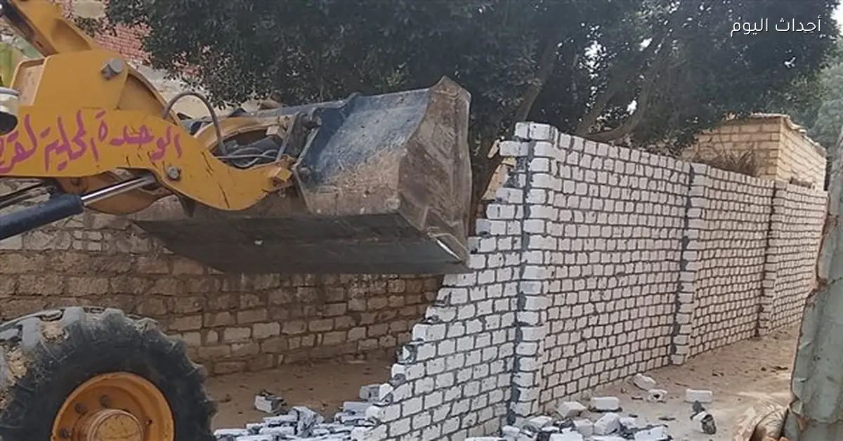 قنا تواصل إزالة التعديات على أراضي الدولة والزراعة