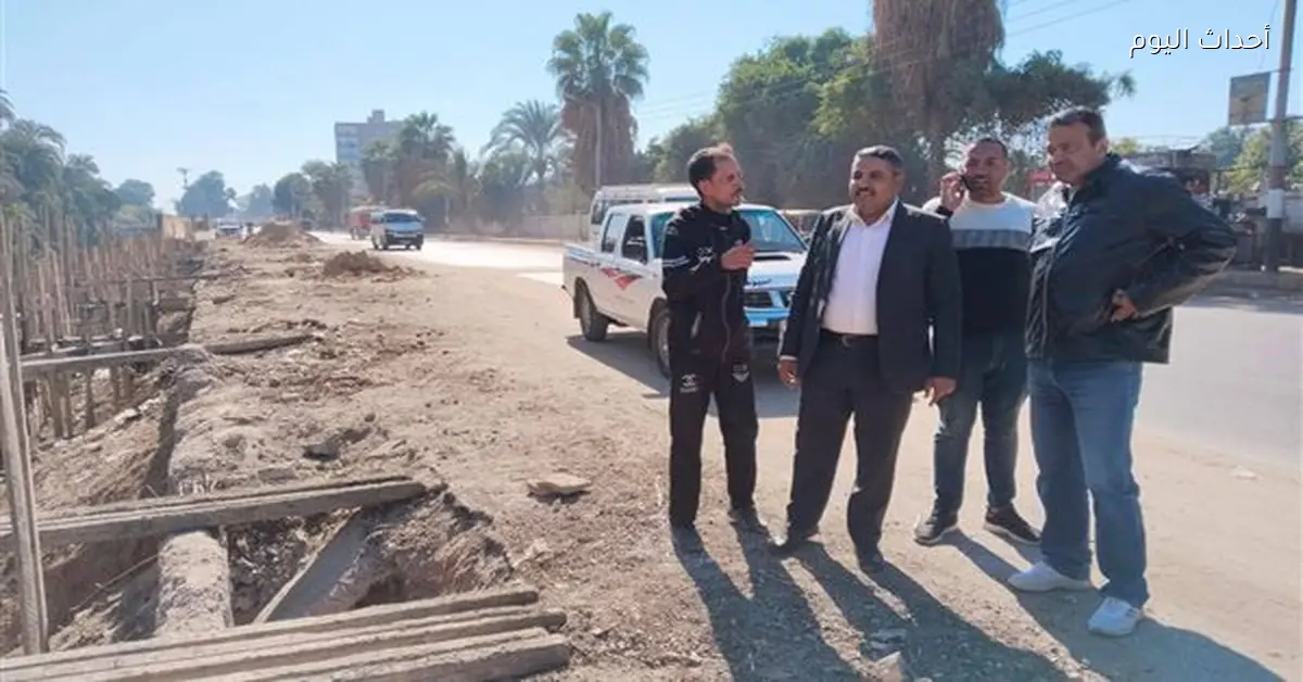 محافظ أسيوط يراقب تطوير مداخل المراكز والقرى
