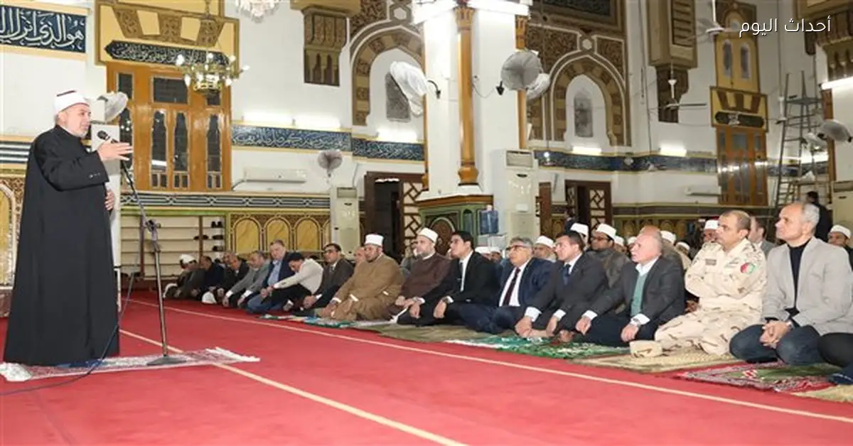 محافظ الدقهلية يحتفل بذكرى الإسراء والمعراج في مسجد النصر