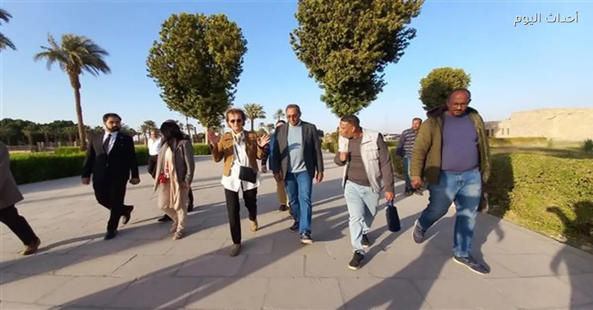 سفيرة الاتحاد الأوروبي تزور معبد دندرة في قنا لتعزيز التعاون السياحي