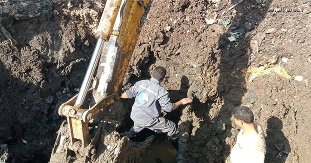 قطع المياه عن حدائق أكتوبر بسبب تشغيل خط رئيسي جديد