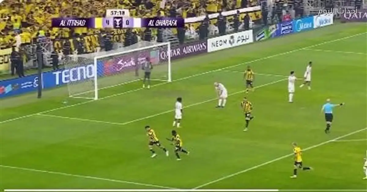 نتيجة مباراة الاتحاد والغرافة في الشوط الثاني (7-0) بدوري أبطال آسيا