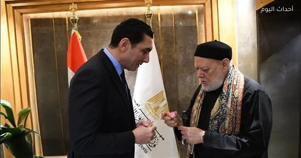 وزير الشباب والرياضة يلتقي الإمام علي جمعة لبحث سبل التعاون