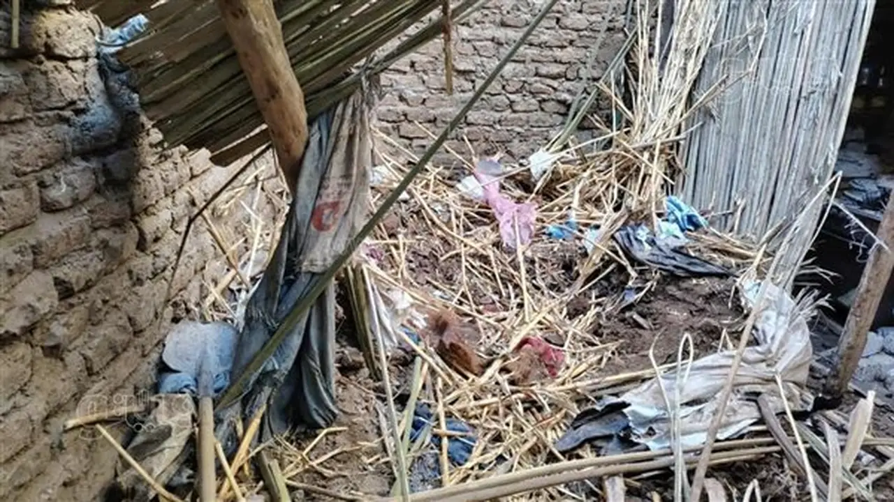 انهيار منزل من الطوب اللبن بجوار كنيسة العذراء في قنا دون إصابات